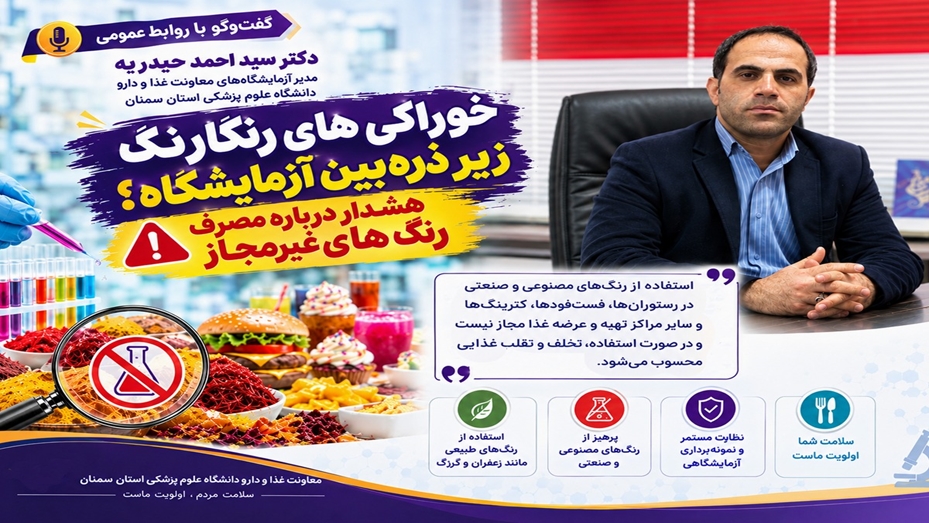 خوراکی های رنگارنگ زیر ذره‌بین آزمایشگاه؛ هشدار درباره مصرف رنگ‌های غیرمجاز